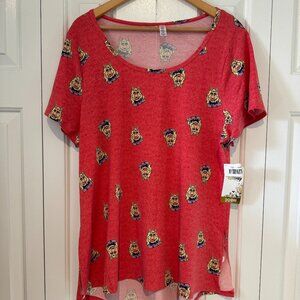 LuLaRoe Disney Miss Piggy Muppets Classic T XXL NWT